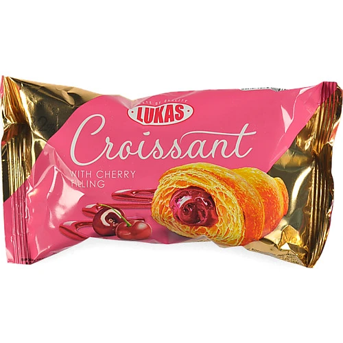 Круасан з вишневим наповнювачем Lukas 45г