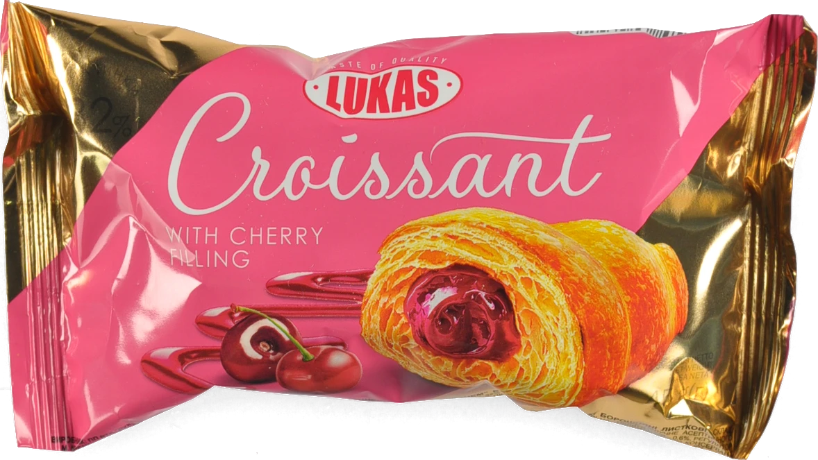 Круасан з вишневим наповнювачем Lukas 45г