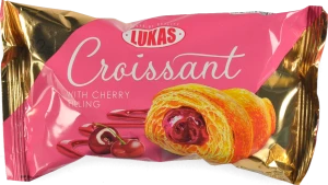 Круасан з вишневим наповнювачем Lukas 45г