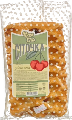 Булочка Нове Діло Сіточка з вишнями листково-дріжджова, 130 г
