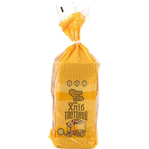 Хліб нарізний Тостовий Нове діло 450г