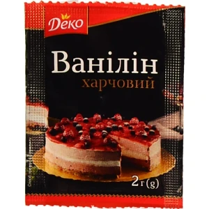Ванілін харчовий Деко 2г