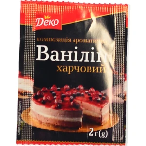 Ванілін харчовий Деко 2г
