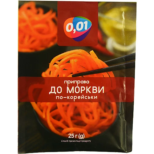 Приправа 0.01 25 г до моркви по-корейськи