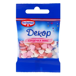 Посипка цукрова декоративна Сердечка мікс Dr.Oetker м/у 10г