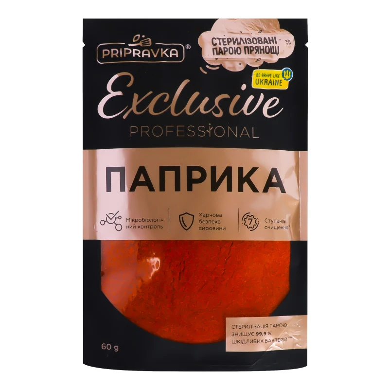 Паприка мелена Exclusive Professional Pripravka д/п 60г