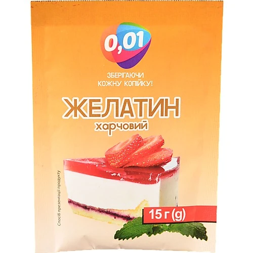 Желатин 0.01 15г