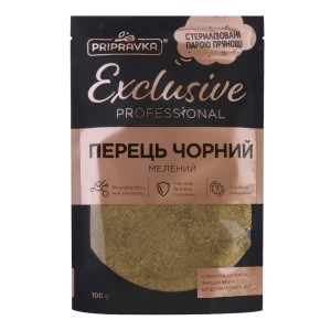Перець чорний мелений Exclusive Professional Pripravka д/п 100г