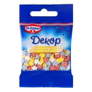 Посипка цукрова декоративна Зірочки мікс Dr.Oetker м/у 10г