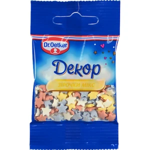 Посипка цукрова декоративна Зірочки мікс Dr.Oetker м/у 10г