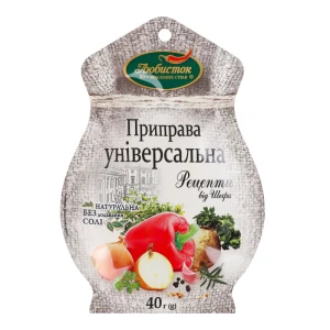 Приправа Любисток 40г рецепти від шефа універсальна б.солі