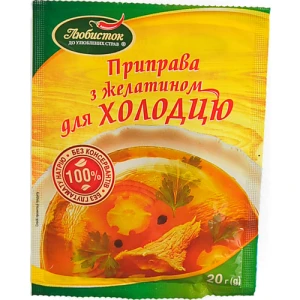 Приправа для холодцю з желатином Любисток 20г