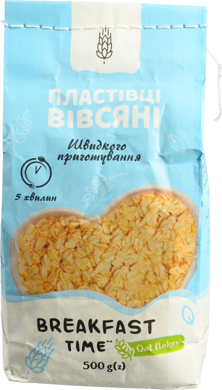 Пластівці вівсяні 500г швидкого проготування