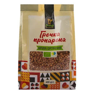 Крупа гречана пропарений Екорід 400г органічна