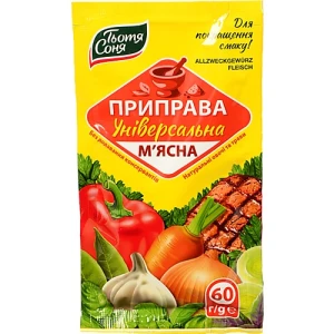 Приправа універсальна М'ясна Тьотя Соня м/у 60г