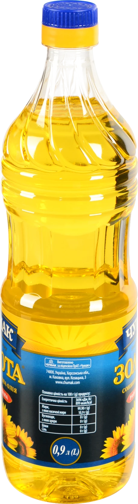 Олія Чумак 0.9л соняшникова раф.