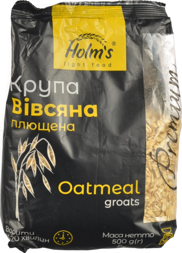 Крупа Holm`s 500г вівсяна плющена п.п