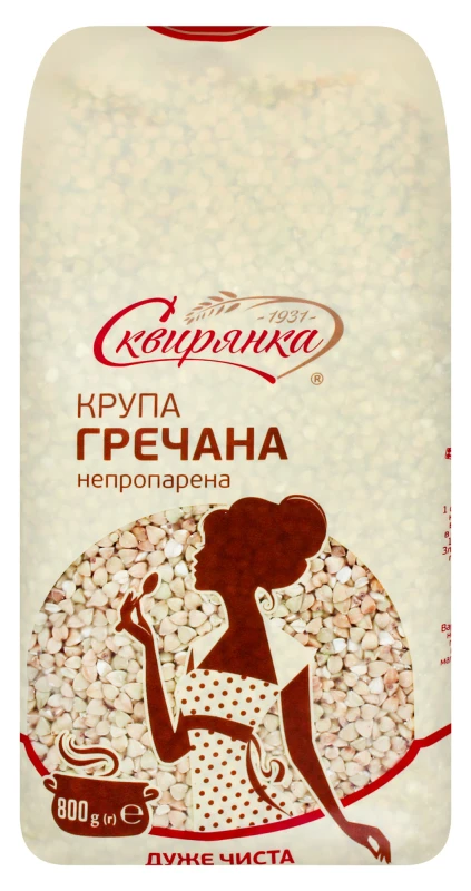 Крупа гречана непропарена Сквирянка м/у 800г