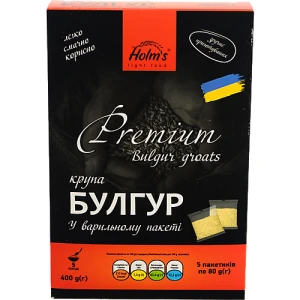 Крупа Holms 400г булгур №2 крупний
