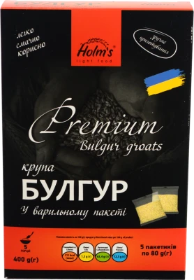 Крупа Holms 400г булгур №2 крупний