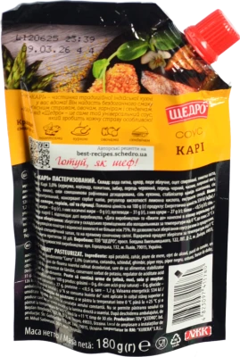Соус Щедро 180г карі д.п