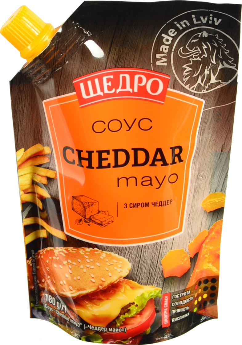 Соус Щедро 180г cheddar mayo д.п