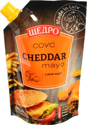 Соус Щедро 180г cheddar mayo д.п
