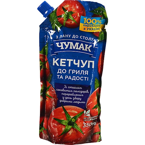 Кетчуп Чумак 350г д.гриля д.п