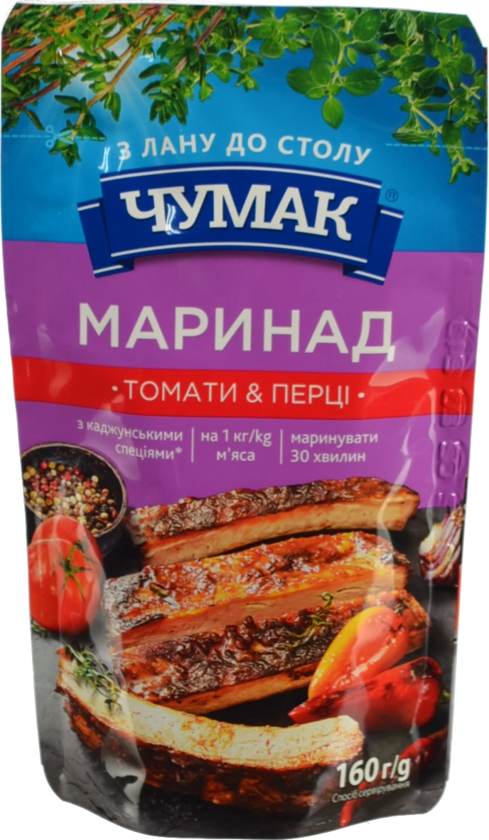 Соус Чумак 160г маринад томати перці д.п