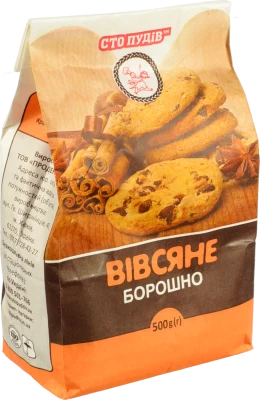 Борошно вівсяне Сто пудів 500г