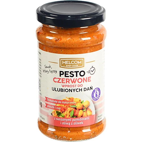 Песто Helcom 210г червоне з вяленими томатами оливковою олією