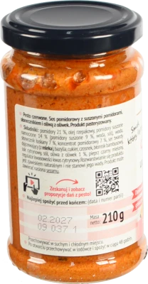 Песто Helcom 210г червоне з вяленими томатами оливковою олією