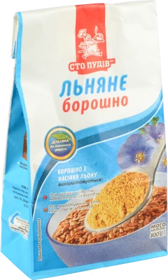 Борошно лляне Сто пудів к/у 300г