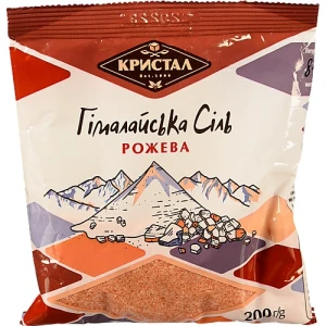 Сіль гімалайська рожева Кристал 200г