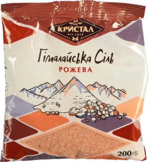 Сіль гімалайська рожева Кристал 200г