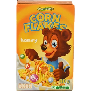 Пластівці кукурудзяні глазуровані з медом Золоте зерно к/у 80г