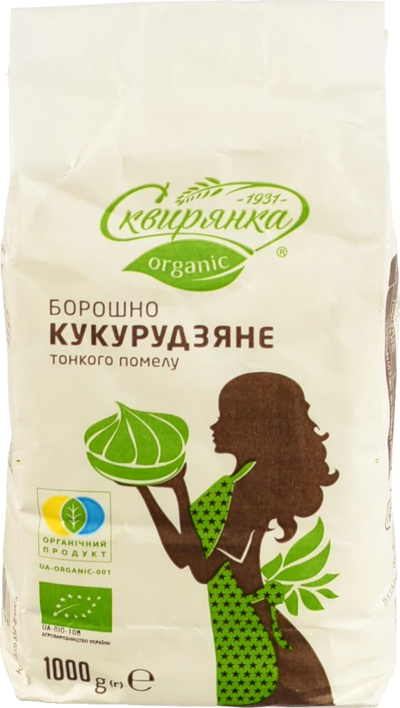 Борошно кукурудзяне тонкого помелу Organic Сквирянка 1кг