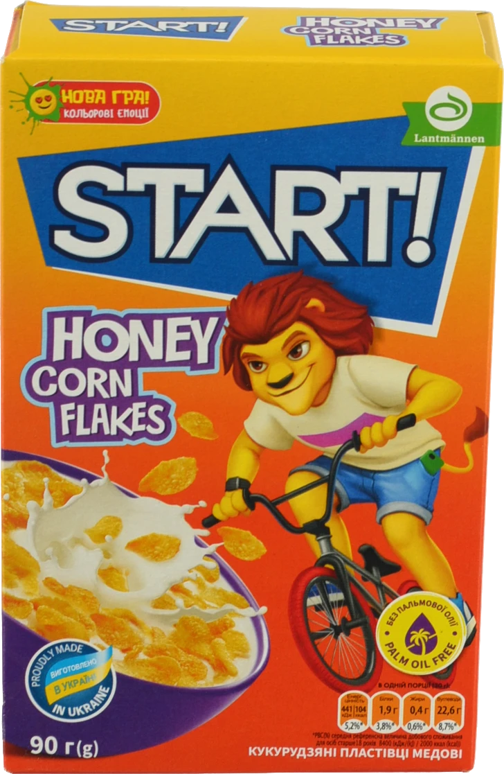 Пластівці кукурудзяні медові Start! к/у 90г