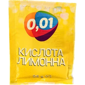 Лимонна кислота 0.01 25г