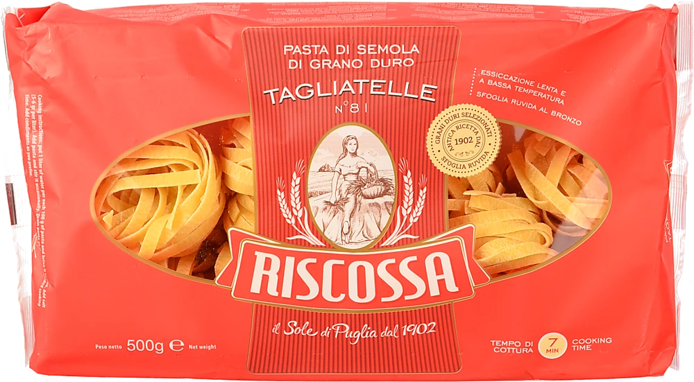 Паста Riscossa 500г тальятелле з твердих сортів пшениці