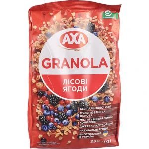 Гранола Аха 330г хрустка з лісовими ягодами