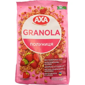 Гранола хрустка Полуниця Axa 330г
