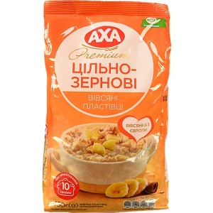 Пластівці вівсяні Цільнозернові Premium Axa м/у 450г