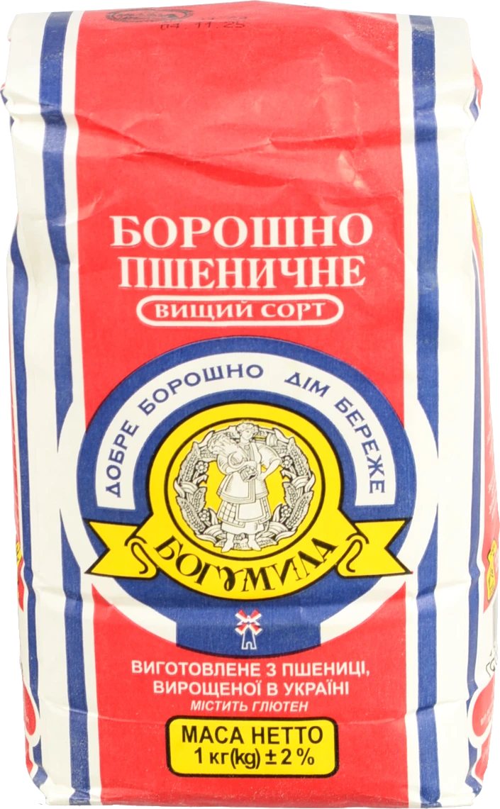 Борошно пшеничне вищого сорту Богумила 1кг
