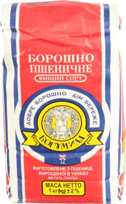 Борошно пшеничне вищого сорту Богумила 1кг