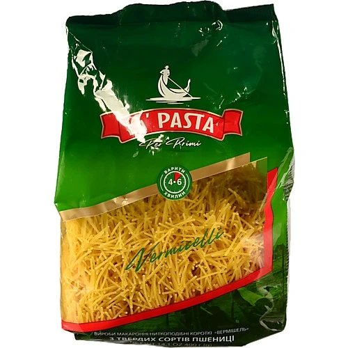 Макарони La Pasta Per Primi Vermicelli з твердих сортів пшениці 400г