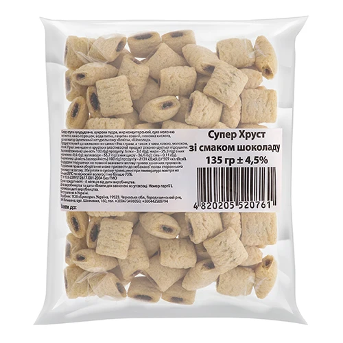 Подушечки Супер Хруст 135г кукурудзяні шоколад