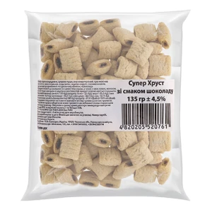 Подушечки Супер Хруст 135г кукурудзяні шоколад