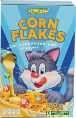 Пластівці кукурудзяні зі смаком згущеного молока Золоте Зерно 80г