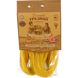 Вермішель «Галицькі Традиції» довга яєчна 400г